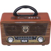 Resim NEALIRSANUCUZ Nostaljik Retro Ahşap Bluetooth Fm Radyo 115 