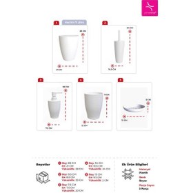 Resim Primanova Pure Banyo Seti 5'li Beyaz 