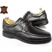 Resim Ortopedik Iç Dış Hakiki Deri Büyük Numara Günlük Erkek Ayakkabı 