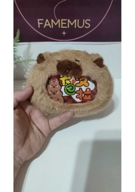 Resim Lüsk Kaliteli Caypara Peluş Cüzdan Anahtarlık 12 Cm 