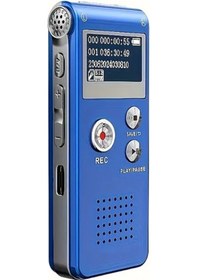 Resim Lumaworld Blue 8gb Dijital Ses Kaydedici Mp3 Çalar 650 Saat Kayıt Kapasiteli Taşınabilir Ses Kayıt Cihazı 