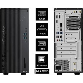 Resim Asus Expertcenter D9 I7 14700 D901MDR-I5161TBB0D-0522 96GB 4tb Rtx 3060 12GB W11PRO Mini Tower Masaüstü Bilgisayar 