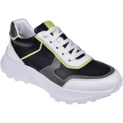 Resim Pullman İçi Dışı Hakiki Deri Kadın Spor Ayakkabı Plm-34600 Siyah Beyaz-siyah Beyaz Beyaz - Siyah 