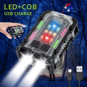 Resim 1 Adet Mini Cep Anahtarlık Işığı, LED Taşınabilir El Feneri, Şapka Klipsli Işık, Manyetik Bağlantılı Fener, COB Kırmızı ve Mavi Yan Aydınlatma ile Balıkçılık, Bakım, Yürüyüş, Acil Durum Aydınlatması, Kamp Işığı, Kamp Işığı, Kamp Işığı, Mini El Feneri, Bakım Aracı, Yürüyüş Ekipmanı, Kompakt Tasarım, Cep Boyu Fener, Dayanıklı Yapı, Hafif El Feneri, Çok Renkli Işık, Acil Durum Hazırlığı, DIY Bakım Araçları 