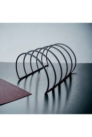 Resim dekorigo Yuvarlak YENİ Metal Dekoratif Masaüstü Dergilik/ Kitaplık 25x18cm 