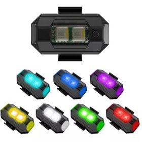 Resim PİNK İTHALAT Motor Drone Uçak Kanadı Çakarlı Led Işık Şarjlı Kablosuz Mini 6 Adet 