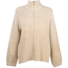 Resim Vedi-bb Oversize Yüksek Yakalı Balon Kol Kadın Ceket - Minimalist Tarz Camel 