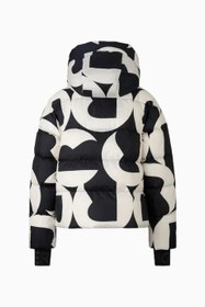 Resim Maja Down Lüks Tasarım Kadın Kayak Montu - Siyah-Krem / XL 