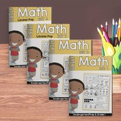 Resim Günlük Matematik Çalışma Seti - Kalem, Silgi ve Renkli İllüstrasyonlarla Eğlenceli Etkileşimli Dersler - Ev Eğitimi ve Sınıf Kullanımı için Mükemmel, Matematik Çalışma Kitabı 