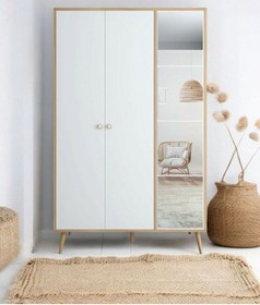 Resim Floradesign Atlantis Aynalı Gardırop /elbise Dolabı / Üç Kapaklı Dolap 