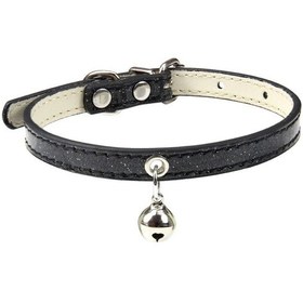 Resim Soulader Kedi Tasması Yavru Köpek Boyun Askısı S Beden Çan Ve Kristal Taşlı Deri Kedi Yaka Tasması Küçük Irklar İçin Pembe Mavi Mor Turuncu Krem 9 Farklı Renk Seçeneği 