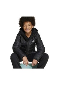 Resim Adidas Essentials Light Padded Çocuk Siyah Kapüşonlu Mont 