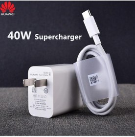 Resim Huawei Supercharge 40w Hızlı Şarj Cihazı 10v/4a Adaptör 5a Tip-c Usb Kablosu P30 P40 Pro Mate 20 30 Pro Nova 5 6 7 Pro Magic 2 