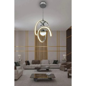 Resim Teknotrust Antre,hol,çocuk Odası,yatak Odası Tek Toplu Krom 3 Renk Modern Sarkıt LED Avize 