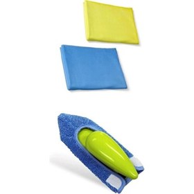Resim Silva Mikrofiber Cam Bezi+Toz Bezi+Koltuk Silme El Mop 3 Lü Set 