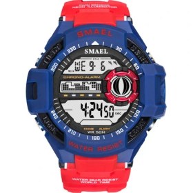 Resim Hanyang Bluered Erkekler Saatler Spor Askeri Smael Saatler Erkekler Su Geçirmez LED Spor Relogio MASCULINO1516B Yeni Dijital Saatı Askeri Ordu (Yurt Dışından) 