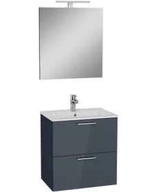 Resim VitrA Mia 75102 Antrasit Banyo Dolabı Set 60 Cm Çok Renkli 
