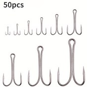 Resim 50'li Paket Luya Ağır Hizmet Tipi Karbon Çelik Balıkçılık Kancaları - Kaymaz Tutuşlu Sivri Uçlu Kancalar, Buz Balıkçılığı, Tatlı Su ve Tuzlu Su Balıkçılığı için Asma Önleyici Taban Tasarımı, Balıkçılık Kancaları, Balıkçılık Ekipmanları, Güvenli Tutuşlu Kancalar, Yüksek Kaliteli Kancalar, Balıkçılık Malzemeleri, tatlı su balıkçılığı 
