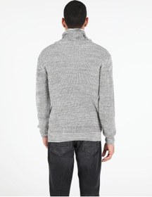 Resim Colin's Slim Fit Sal Yaka Erkek Gri Melanj Kazak CL1045883_Q1.V1_MGA 