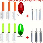 Resim LED Gece Balıkçılık Kamışı Ucu Işıkları Göstergeli Lambalar ve Şarj Edilemeyen CR425 Pil ile - Su Geçirmez, Pil ile Çalışan, Yüksek Görünürlüklü Balıkçılık Yüzer Çekiciler Düşük Aydınlatma Koşulları İçin, 36V Altında Çalışır, Tüm Gece Balıkçılık Aktiviteleri İçin İdeal 