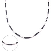 Resim FerizZ 316L Çelik Çift Renkli 55 CM Erkek Zincir ZN-229 