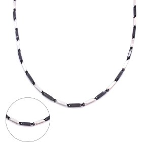 Resim FerizZ 316L Çelik Çift Renkli 55 CM Erkek Zincir ZN-229 