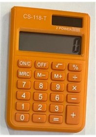 Resim Csl Cs-118-t Turuncu 8 Hane Cep Tipi Hesap Makinesi 010 