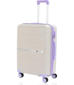 Resim Mçs Polipropilen 4lü Valiz Seti V366 S21sy1000048-set 10729 Kemik/lila Kemik - Lila 