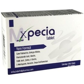 Resim Xpecia Erkek Tipi Saç Dökülmesi İçin Bitkisel Tablet 60 Adet 