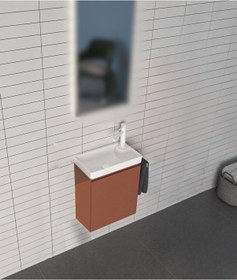 Resim Orka Ferla 40 Alt Modül + Lavabo Mat Tarçın Diğer 