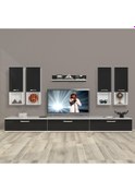 Resim Decoraktiv Eko 8da Slm Tv Ünitesi Tv Sehpası Beyaz - Siyah 