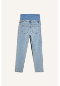 Resim Defacto Straıght Fıt Beli Lastikli Bilek Boy Jean Yıkamalı Hamile Pantolon H2077ax26smnm39 