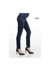 Resim Busa Hamile Kot Pantolon Skinny Mavi-mavi 