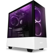 Resim NZXT H510 Elite CA-H510E-W1 USB 3.1 RGB Temperli Cam Mat Beyaz ATX Mid-Tower Gaming (Oyuncu) Kasa 