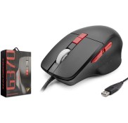 Resim Hadron G370 3600dpi Rgb Ledli 1.50mt Usb Kablolu Oyuncu Mouse - Siyah G370 