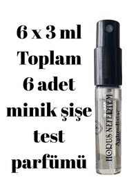 Resim Horus Nefertem TEST SETi-03 - 6 Adet x 3ml Parfüm Test Seti Keşif Seti Deneme Boyu Seti Deneme Seti Horus Nefertem 