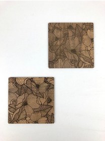 Resim Bardak Altlığı Model -37 Kahverengi 