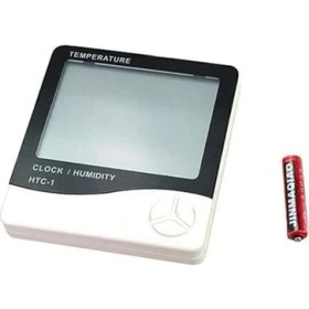 Resim Lidyahan Store Odası Masaüstü Dijital Termometre Nem Ölçer Higrometre Saat 