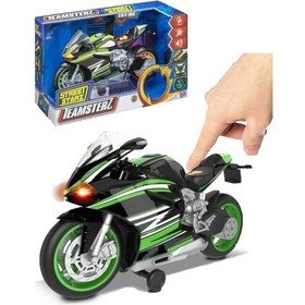 Resim Teamsterz Street Moverz Sesli ve Işıklı Motorsiklet Yeşil 