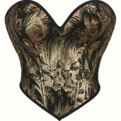 Resim Kadınlar için Barok Desenli Yüksek Destekli Korse Üstü, Polyester Örgü Kumaş, Avlu Stili, Sıkı ve Göğüs Desteği, Dantelli Sırt Detayı ile, Yetişkinler için Omuz Bantı Olmadan 