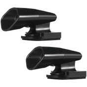 Resim 2 Adet Araç Ultrasonik Ve Rüzgarlı Geyik Uyarıcı, Tüm Araçlar İçin Yabani Hayvan Uyarı Cihazı Siyah 