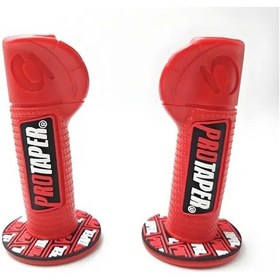 Resim Hightower Red 1 Çift Evrensel Motosiklet Gidon Kavrama, Kaymaz Dayanıklı Off-road Tutacak 