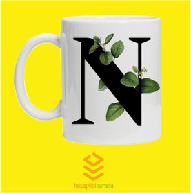 Resim N Harfi Baskılı Kupa Bardak (550338264) 