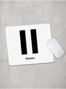 Resim Panorama Ajans Minimal Pause Black Tasarım Mouse Pad 