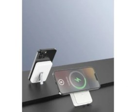 Resim Fulltech Fp6 10.000MAH 15W Magsafe Hızlı Şarj LCD Dijital Göstergeli Kablosuz Şarj Aleti Powerbank 