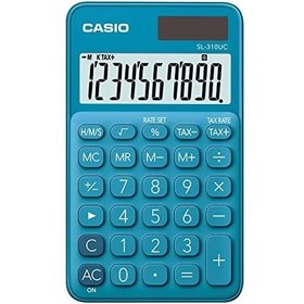 Resim Casio SL-310UC-BU Cep Tipi 10 Hane Mavi Hesap Makinesi 