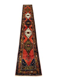 Resim El Dokuma Antika Koleksiyonluk Yahyalı Halısı Yolluk 72x475 Kök Boya %100 Yün Kiremit 