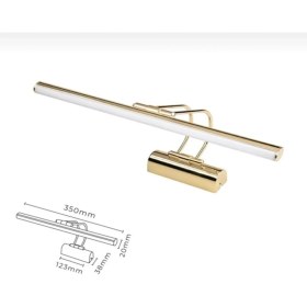 Resim DNC Lighting E27 Gold Kasa Beyaz Işık Elektrikli Banyo Duvar Ayna Tablo Aydınlatması Flüt Kuğu Aplik Ledli Aplik 