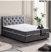 Resim Setaymobilya Baza, Çift Kişilik Eylül Antrasit Baza+Başlık+Comfort Yatak Seti 