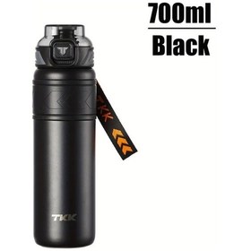 Resim Maxaccess Tkk 316 Paslanmaz Çelik Vakum Termos 700ml Siyah Sızdırmaz Sıcak Soğuk Saklar Seyahat Spor Outdoor 